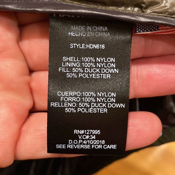 XL Hawke & Co Down Fill Sport Packable Jacket NWOT - Picture 10 of 13